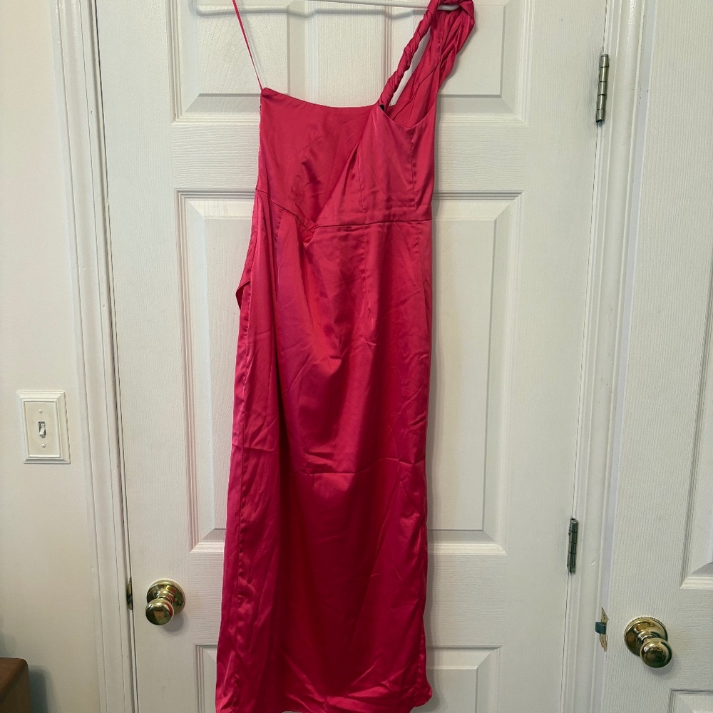 Hot pink dress